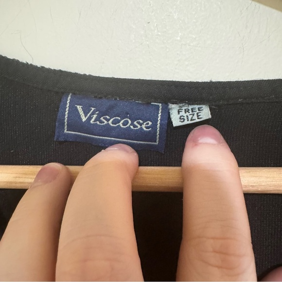 Women’s Vintage 90’s Witchy Velvet Floral Embroidered Button Down Dress 1 Size - Picture 6 of 16